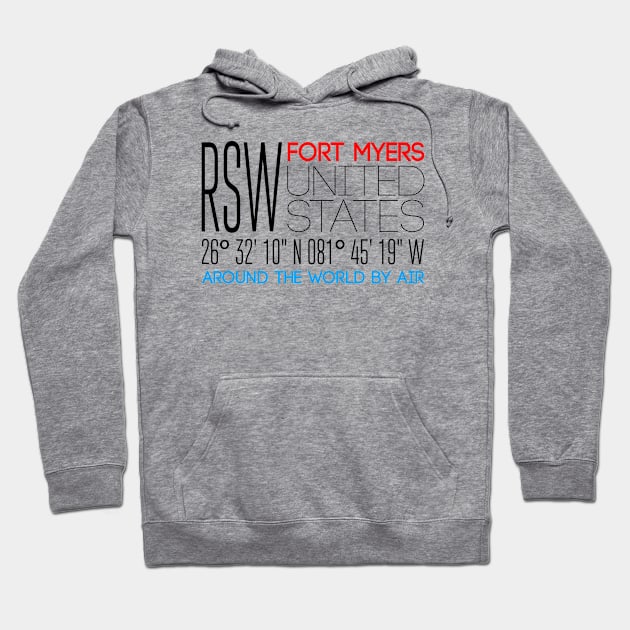 Fort Myers, United States Text Art Hoodie by funfun